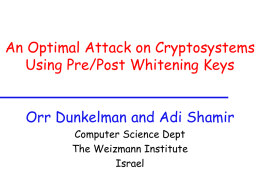 An Optimal Attack On Cryptosystems With Pre/Post