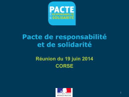 Pacte de responsablité et de solidarité Corse 19 juin 2014
