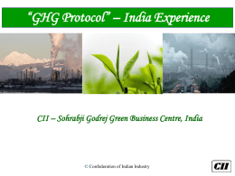 Energy Management Cell - Greenhouse Gas Protocol