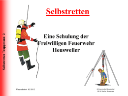 Selbstretten - Feuerwehr Heusweiler