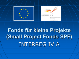 Fonds für kleine Projekte (SPF)