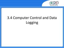 3.4 Computer control and data logging