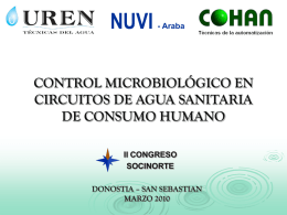CONTROL MICROBIOLÓGICO EN CIRCUITOS DE