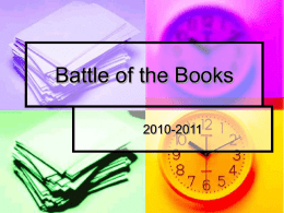 Battle of the Books - Rockingham County Schools