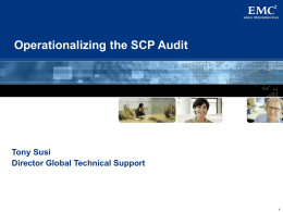SCP Audit Report - Service Strategies