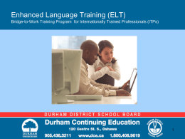 Enhanced Language Training