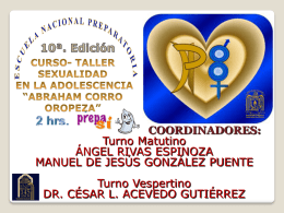 Méd. Cir. César Acevedo Gutiérrez Todos las sesiones serán de 50