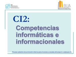 CI2. Competencias informáticas e informacionales.
