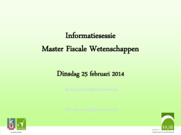 Fiscale wetenschappen