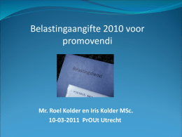 Mr. Roel Kolder en Iris Kolder MSc. 10-03