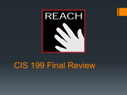 CIS 199 Test 01 Review