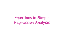PowerPoint on Regression Analysis