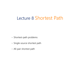 All-pair shortest path.