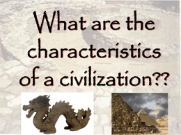 8 Features of Civilization PPT