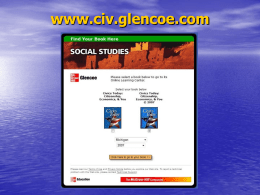 www.civ.glencoe.com - Johnnie Mo`s Social Studies Emporium