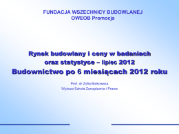 Rynek budowlany_ I polrocze 2012 r