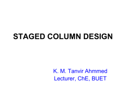 Staged Column Design