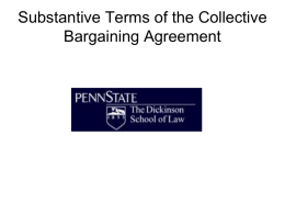 of the Collective Bargaining Agreement