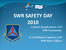 CAP National Safety Down Day - Southwest Region, Civil Air Patrol