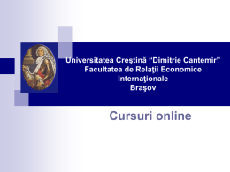 Marketing - Universitatea Crestina Dimitrie Cantemir
