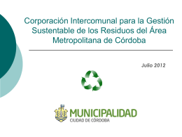(CoRMeCor SA). - Municipalidad de Córdoba