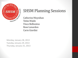 SHSM Planning Sessions