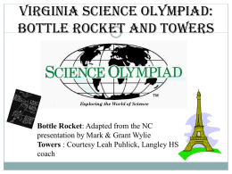Towers - Virginia Science Olympiad