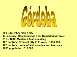 PowerPoint Presentation - Cordoba