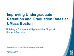 Graduation rates - University of Massachusetts Boston