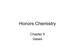 Honors Chemistry ch 5