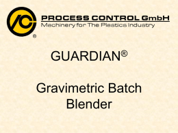 GUARDIAN ® gravimetric batch blender