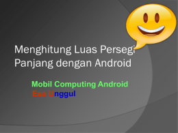 Menghitung Luas Persegi Panjang dengan Android