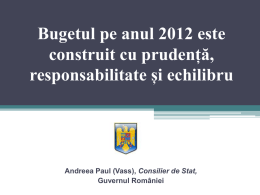 PPT buget 2012