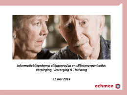 Presentatie cli&euml;ntenraden VV&T 22 mei 2014
