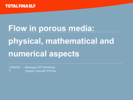 Flows in porous media: mathematical and numerical aspects