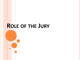 juries – selection - Learn @ Coleg Gwent