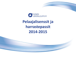 Pelaajalisenssi-info 2014-2015