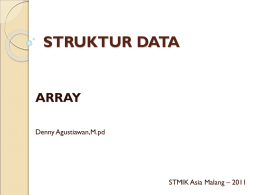 Pertemuan 2(struktur data)