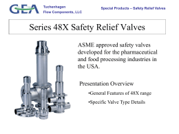 Safety Relief Valves - GEA Mechanical Equipment