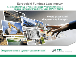 EFL - Fundusze Europejskie