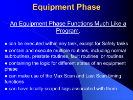 Equipment Phase
