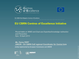 EU CBRN Centres of Excellence Initiative