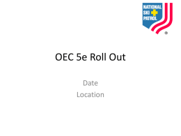 OEC 5 th Edition Roll Out PowerPoint Presentation