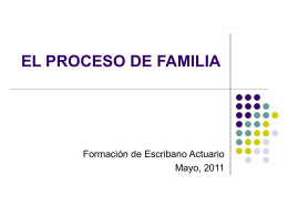 PROCESO DE FAMILIA - Poder Judicial de Mendoza