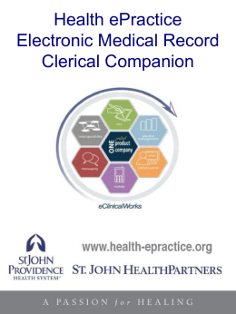 Clerical Companion - St. John Partners In Care
