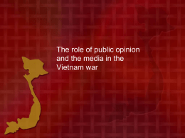 Vietnam Public opinion and the media