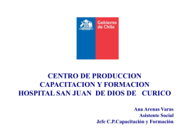 CAPACITACION - Hospital San Juan de Dios de Curicó