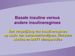 SA. Diabetes 4. Basale insulines versus andere insulineregimes