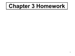 Harry`s Chapter 3 Homework Solutions