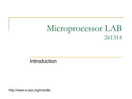 Microprocessor and Interfacing 261313